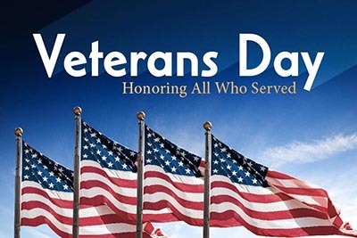 Veterans Day Celebration Program on 11/7/19