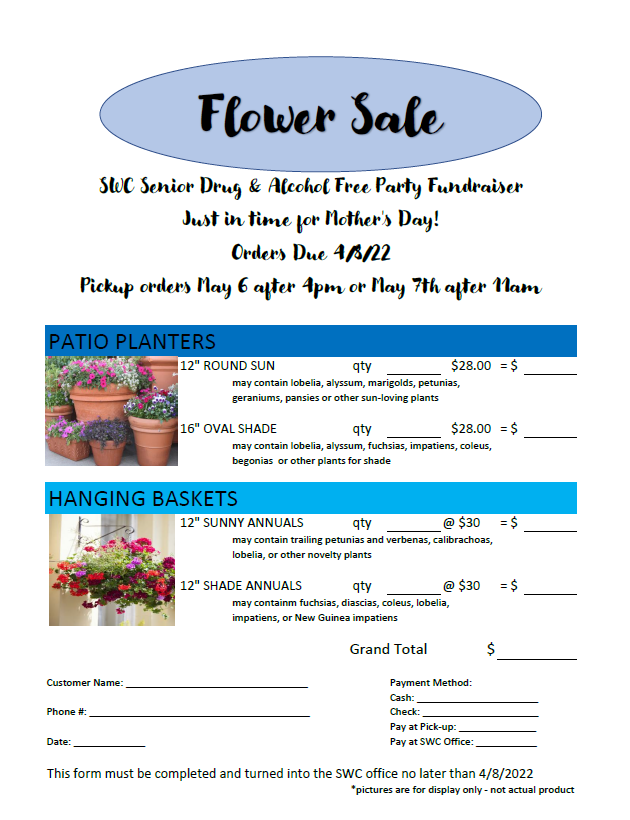 Senior Fundraiser Flyer